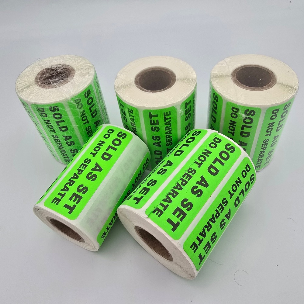 5 Rolls Sold As Set Do Not Separate Neon Green Shipping Labels